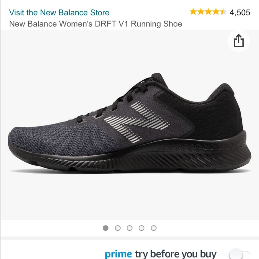 New balance black drift exercise shoe - Picture 3 of 9